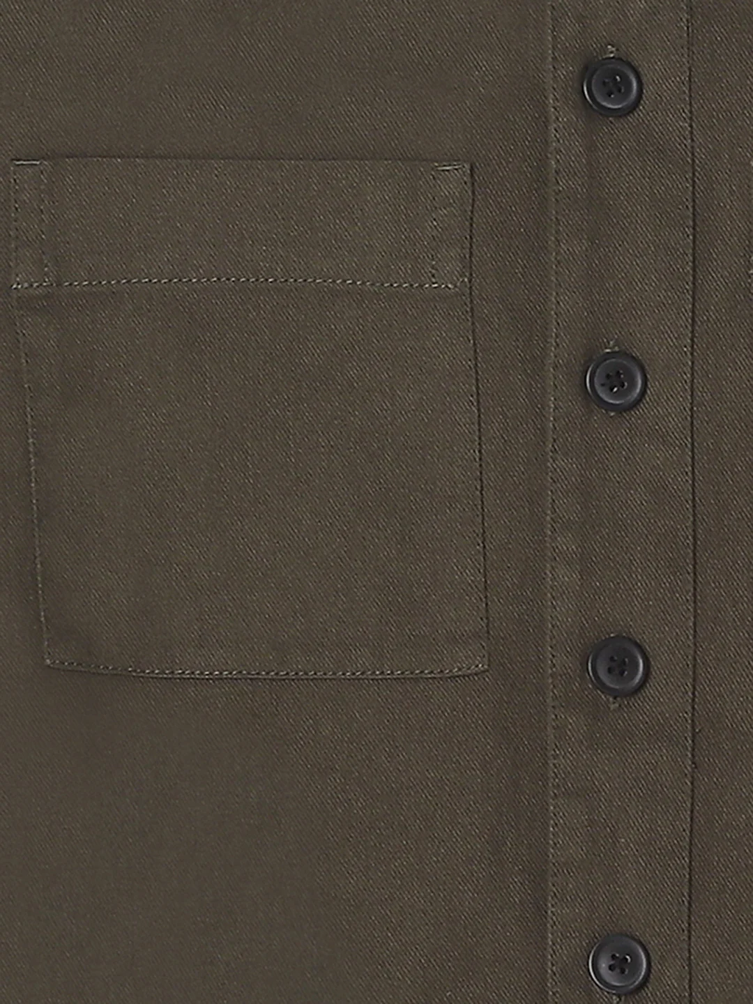 Men Olive Comfort Fit Shirt - Image 8