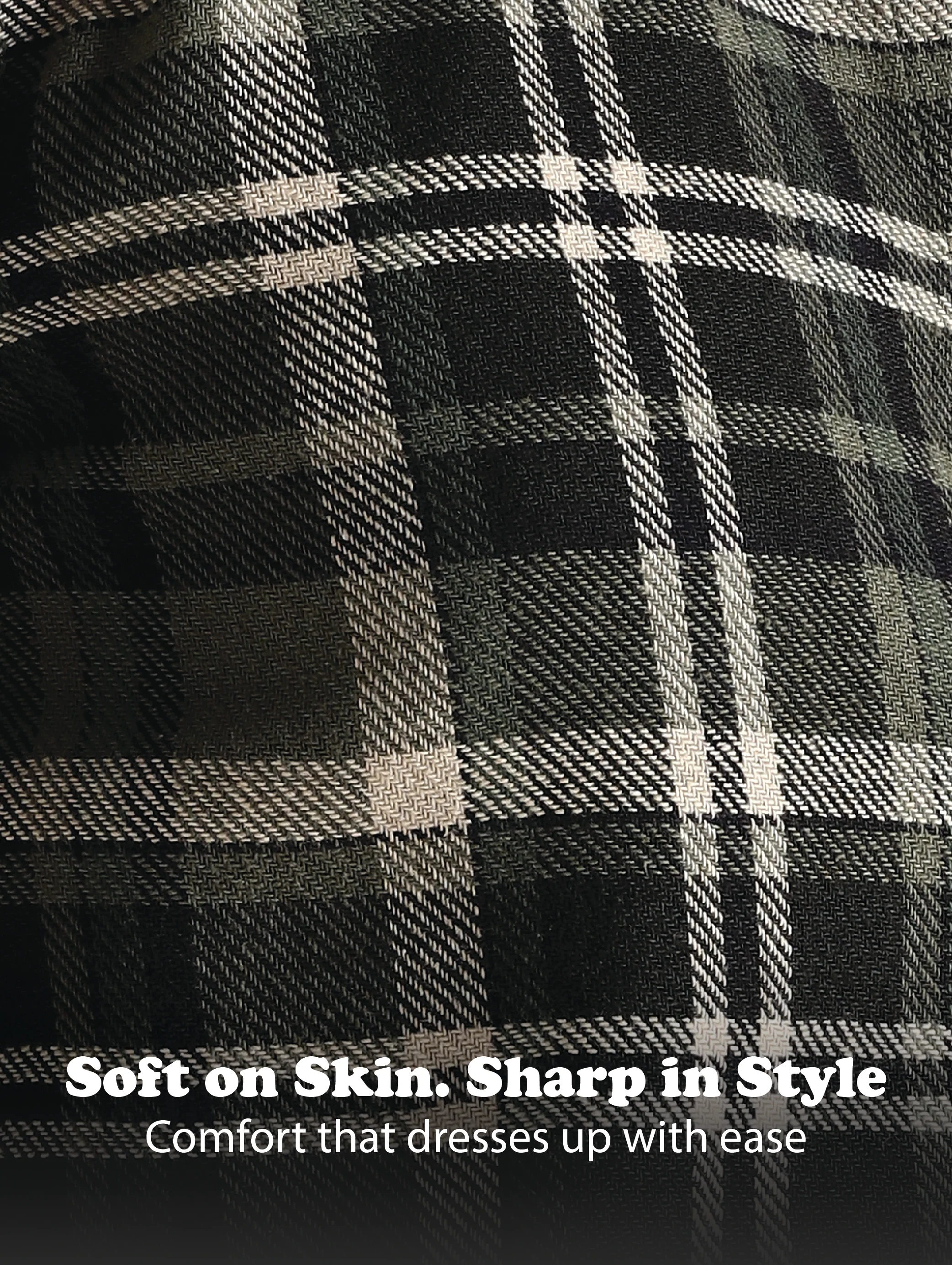 Men Olive Cotton Blend Checked Shirt - Image 14