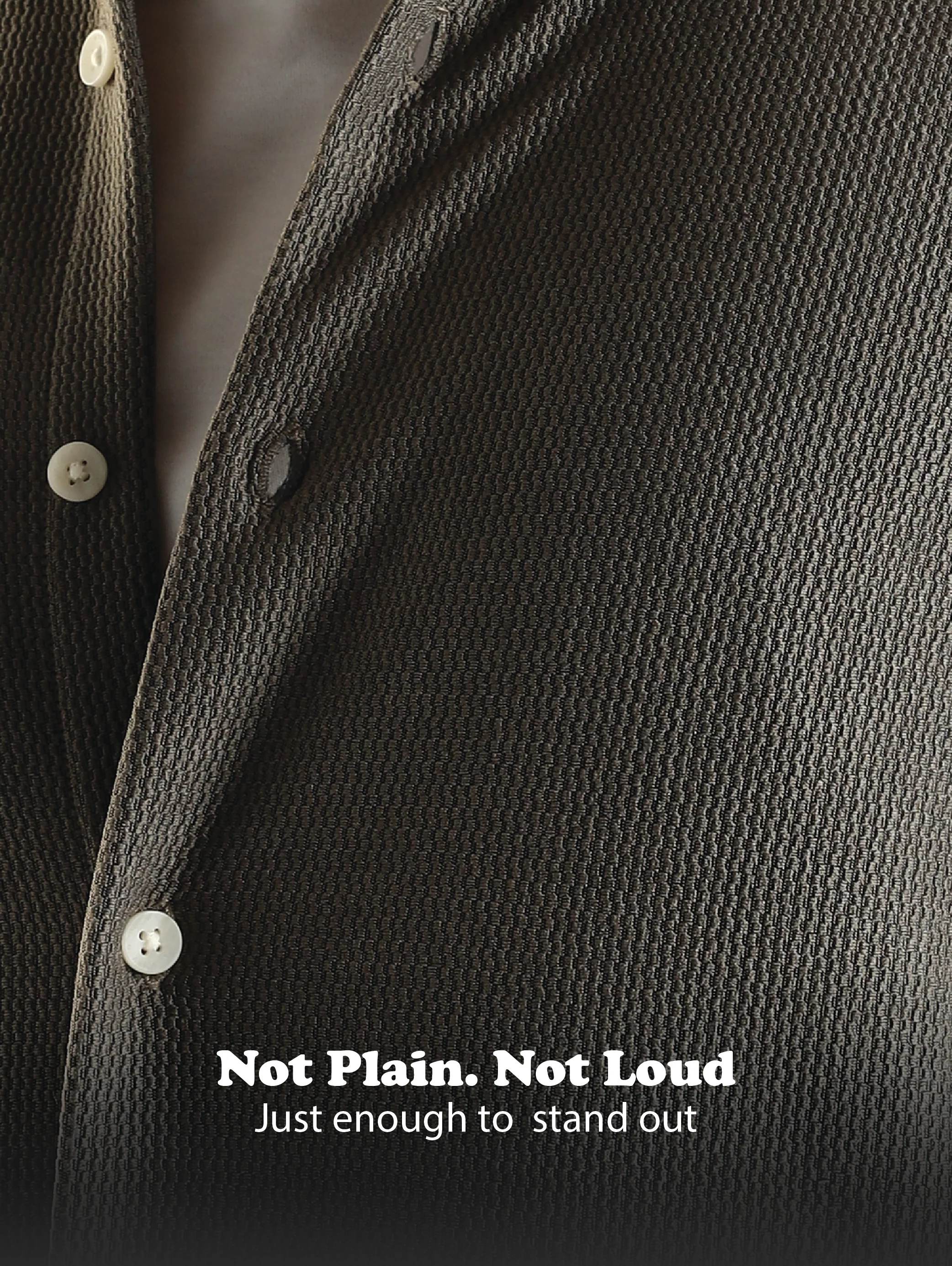 Men Olive Textured Spread Collar Shirt - Image 14