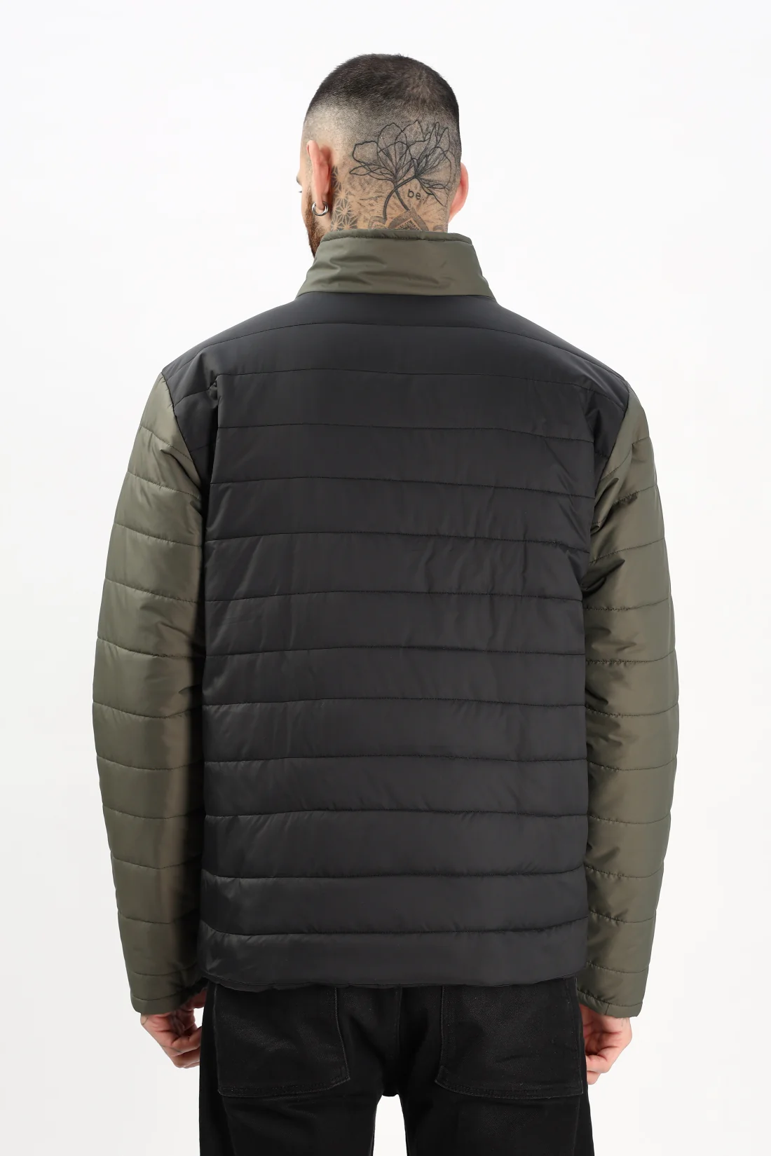 Men Olive Winter Ready Bomber Jacket - Image 2