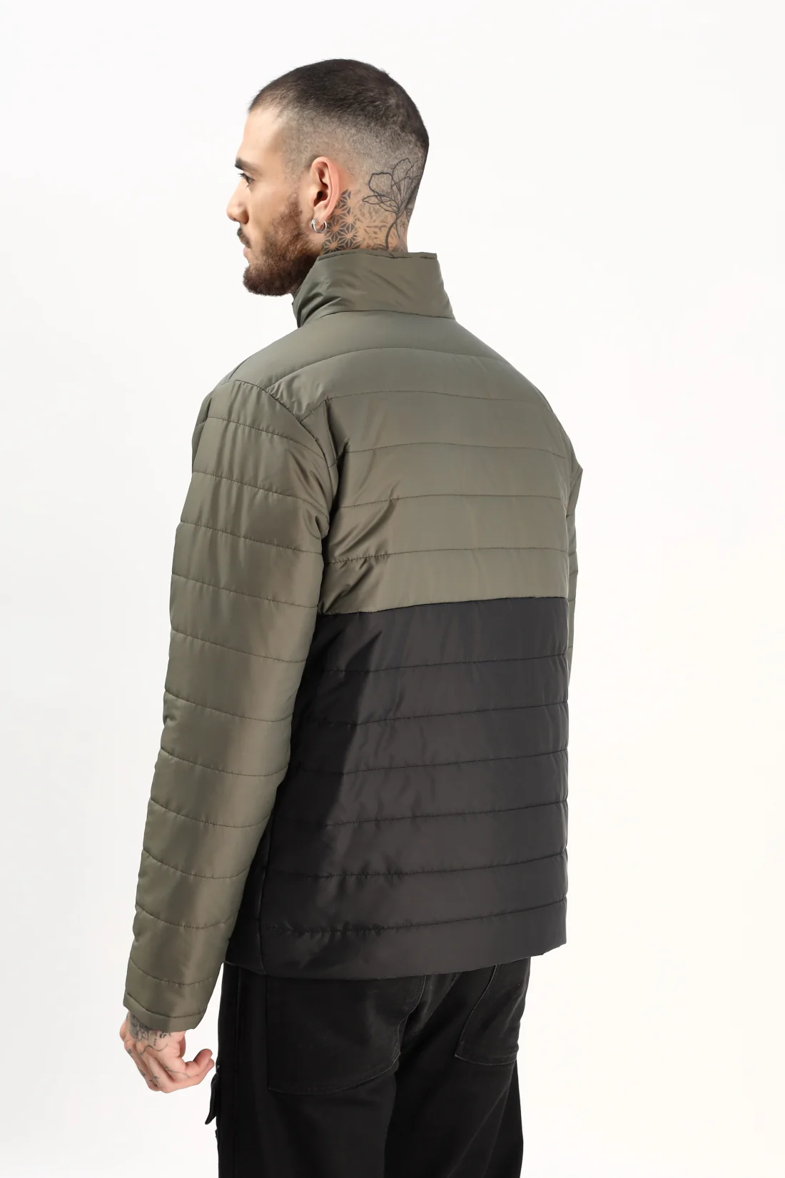 Men Olive  Winter Ready Bomber Jacket - Image 2
