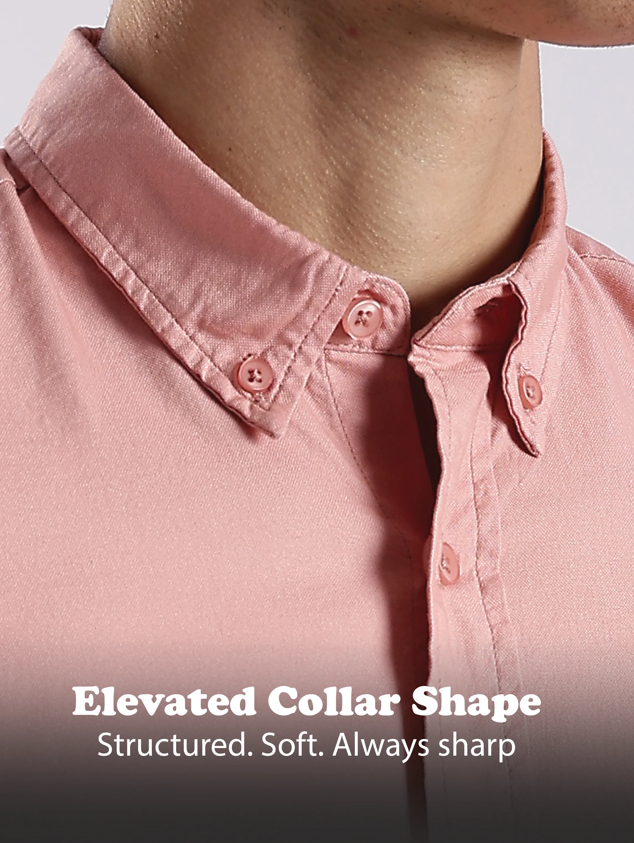 Men Orange Oxford Solid Shirt - Image 14