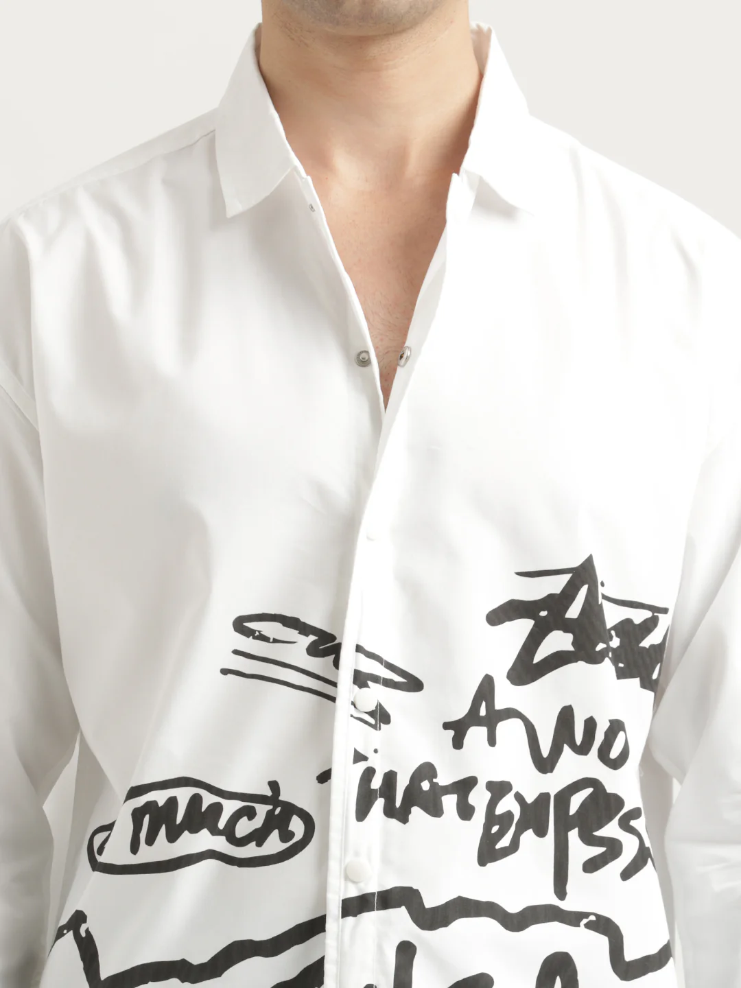 Men Oversized Cotton Shirt - Image 4