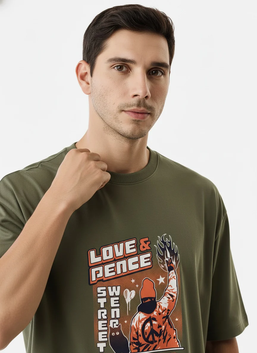 Men Oversized Cotton T-Shirt - Image 10