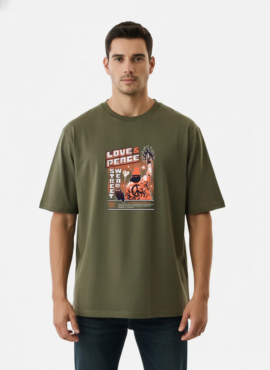 Men Oversized Cotton T-Shirt - Image 2