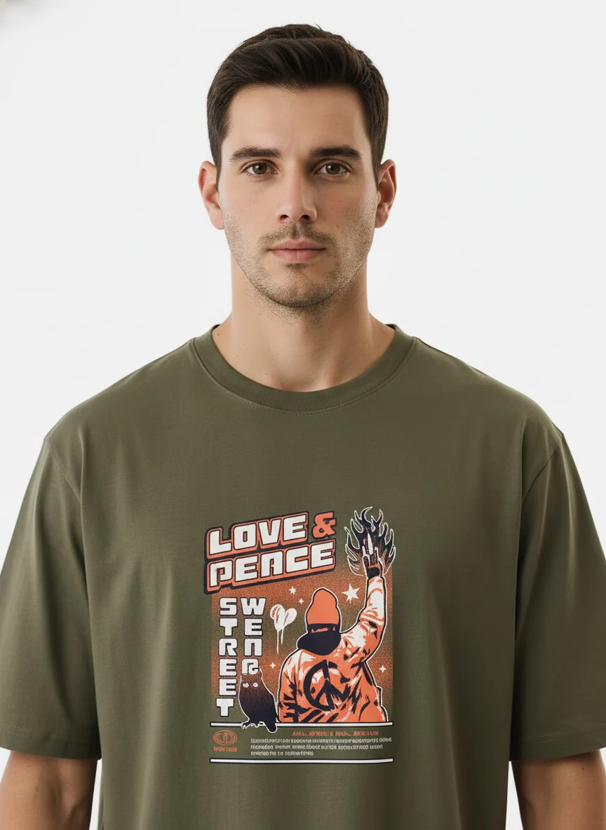 Men Oversized Cotton T-Shirt - Image 5