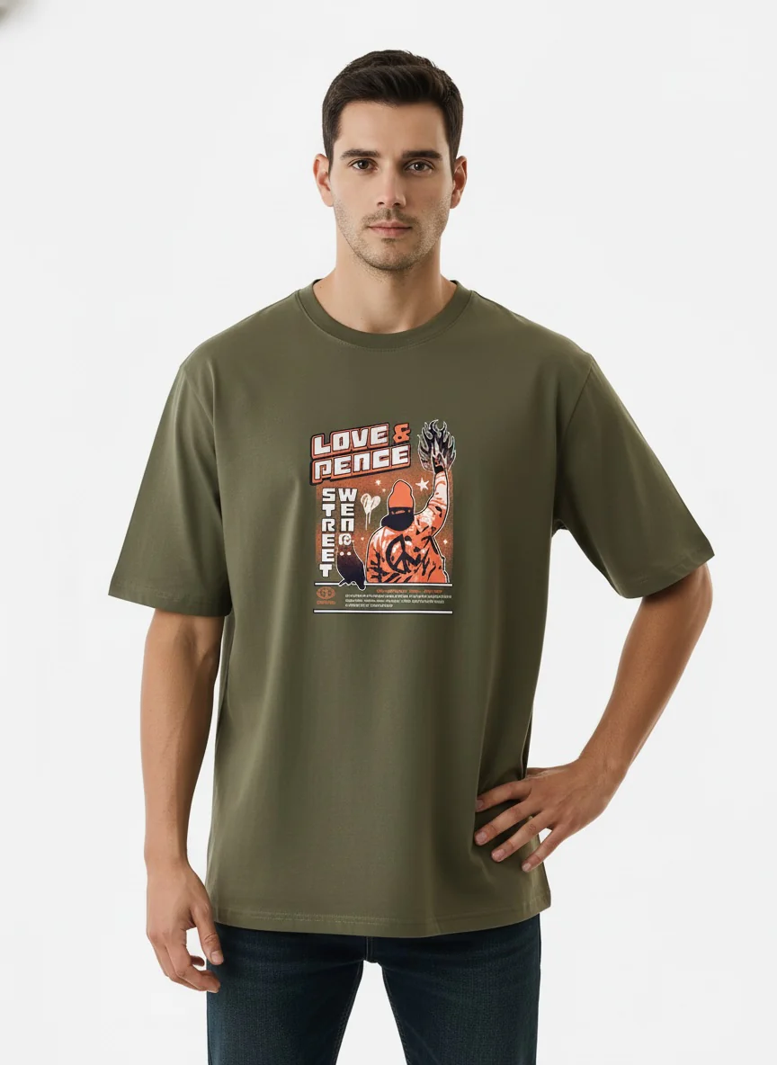 Men Oversized Cotton T-Shirt - Image 6