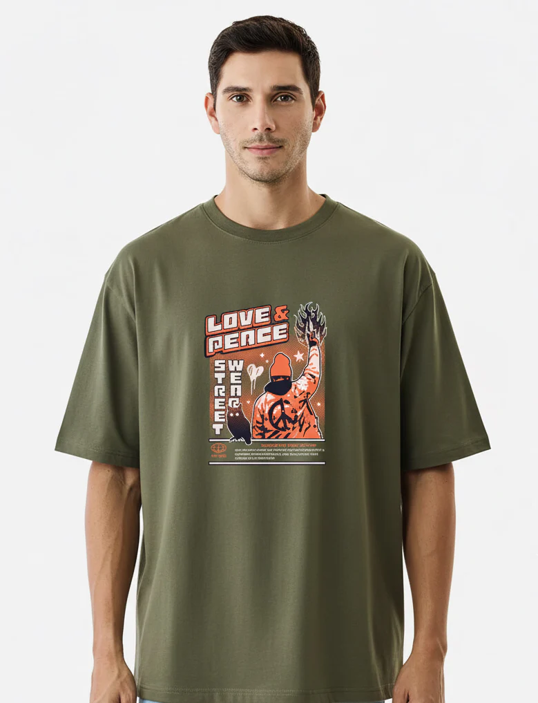 Men Oversized Cotton T-Shirt - Image 9