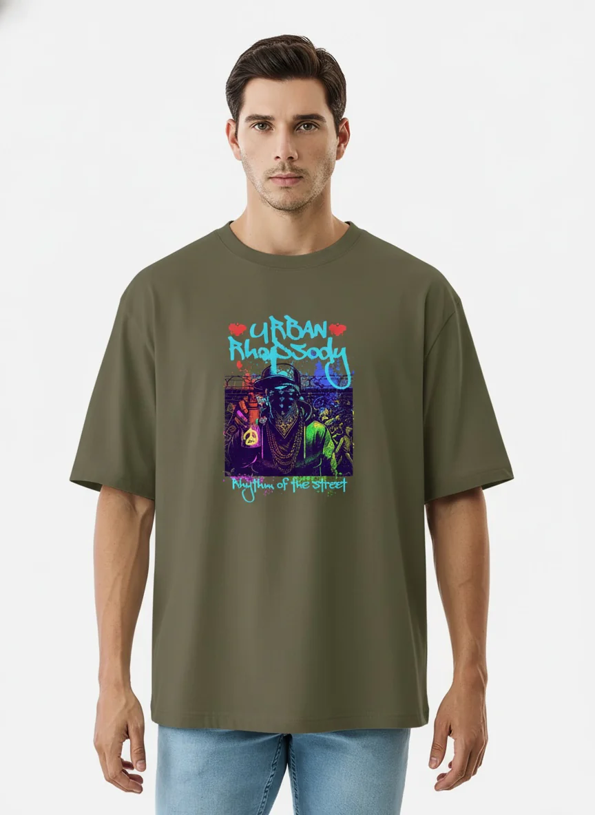 Men Oversized Cotton T-Shirt - Image 2