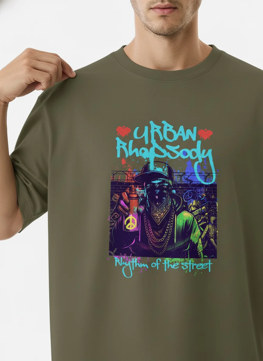 Men Oversized Cotton T-Shirt - Image 5