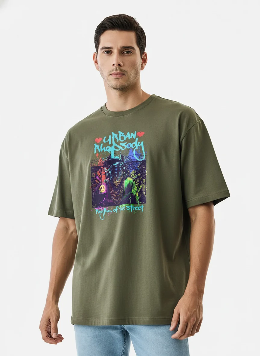 Men Oversized Cotton T-Shirt - Image 8