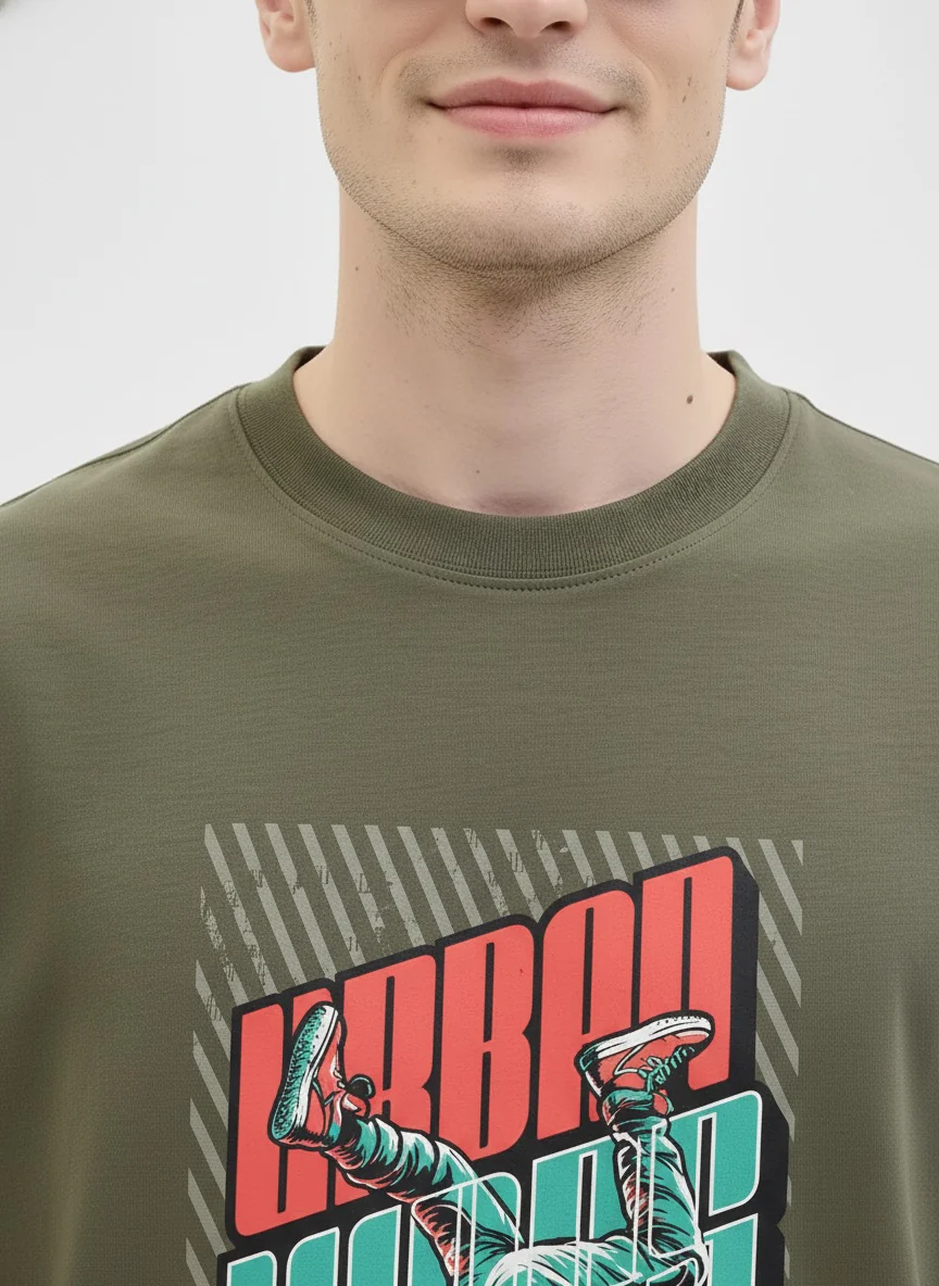 Men Oversized Cotton T-Shirt - Image 2