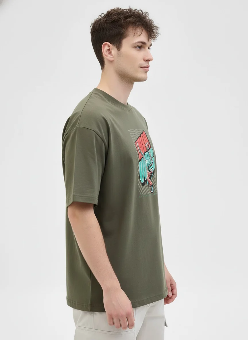 Men Oversized Cotton T-Shirt - Image 6