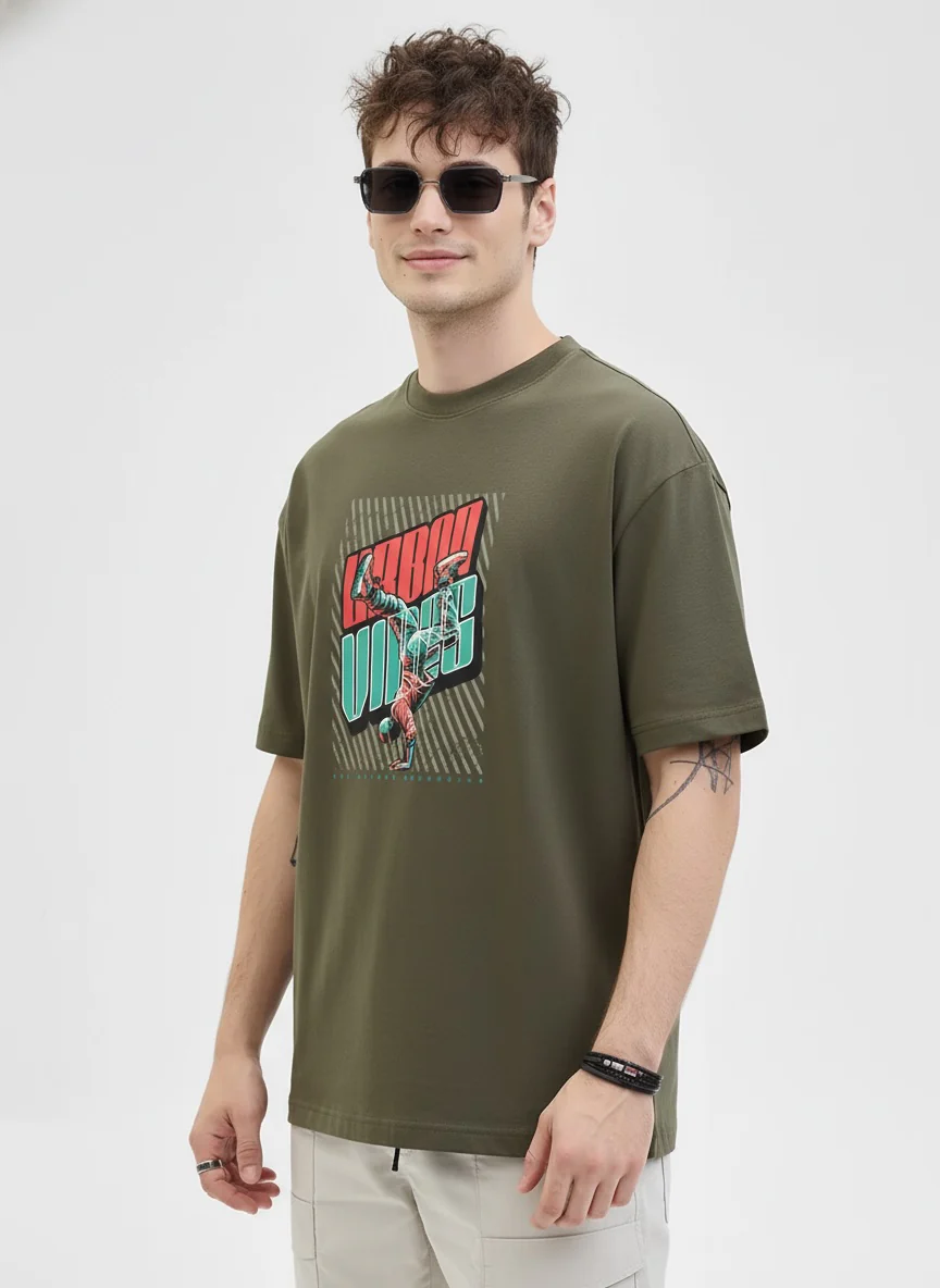 Men Oversized Cotton T-Shirt - Image 9