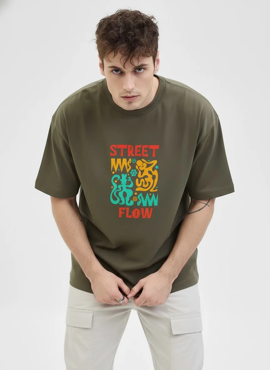 Men Oversized Cotton T-Shirt - Image 2
