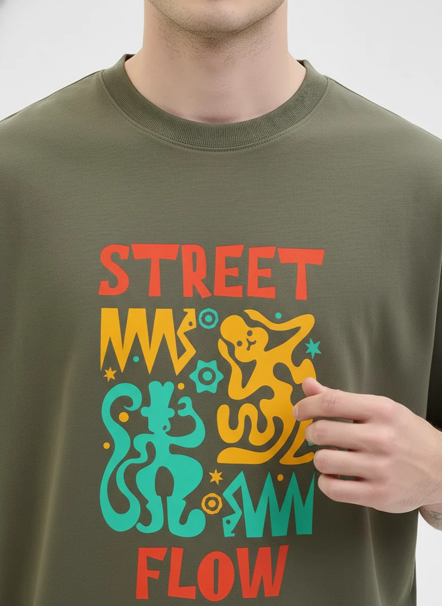Men Oversized Cotton T-Shirt - Image 3
