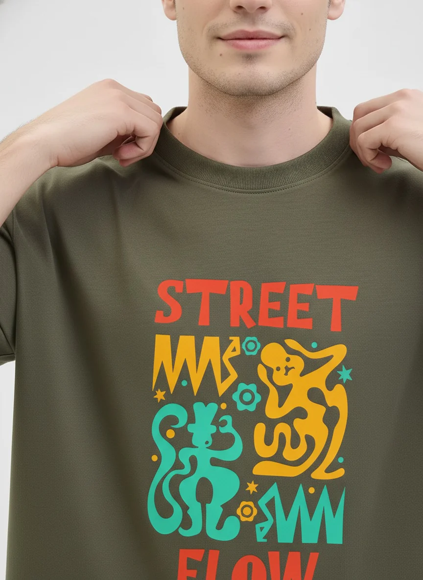 Men Oversized Cotton T-Shirt - Image 4
