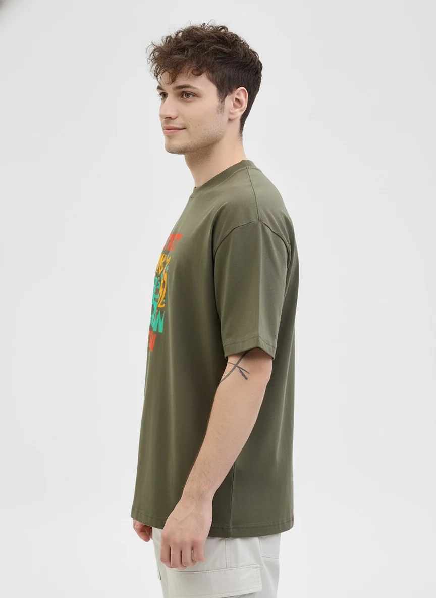 Men Oversized Cotton T-Shirt - Image 7