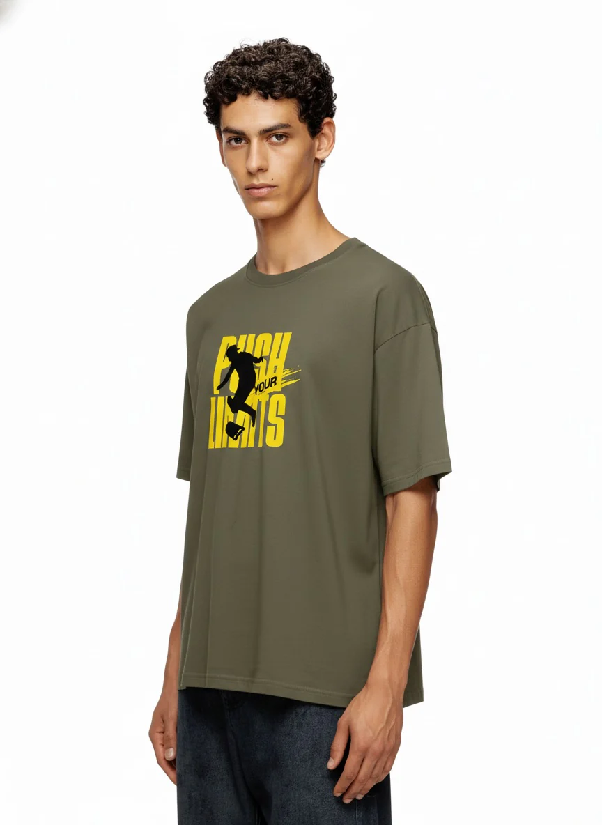 Men Oversized Cotton T-Shirt - Image 11
