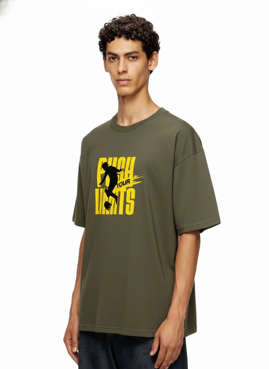 Men Oversized Cotton T-Shirt - Image 5