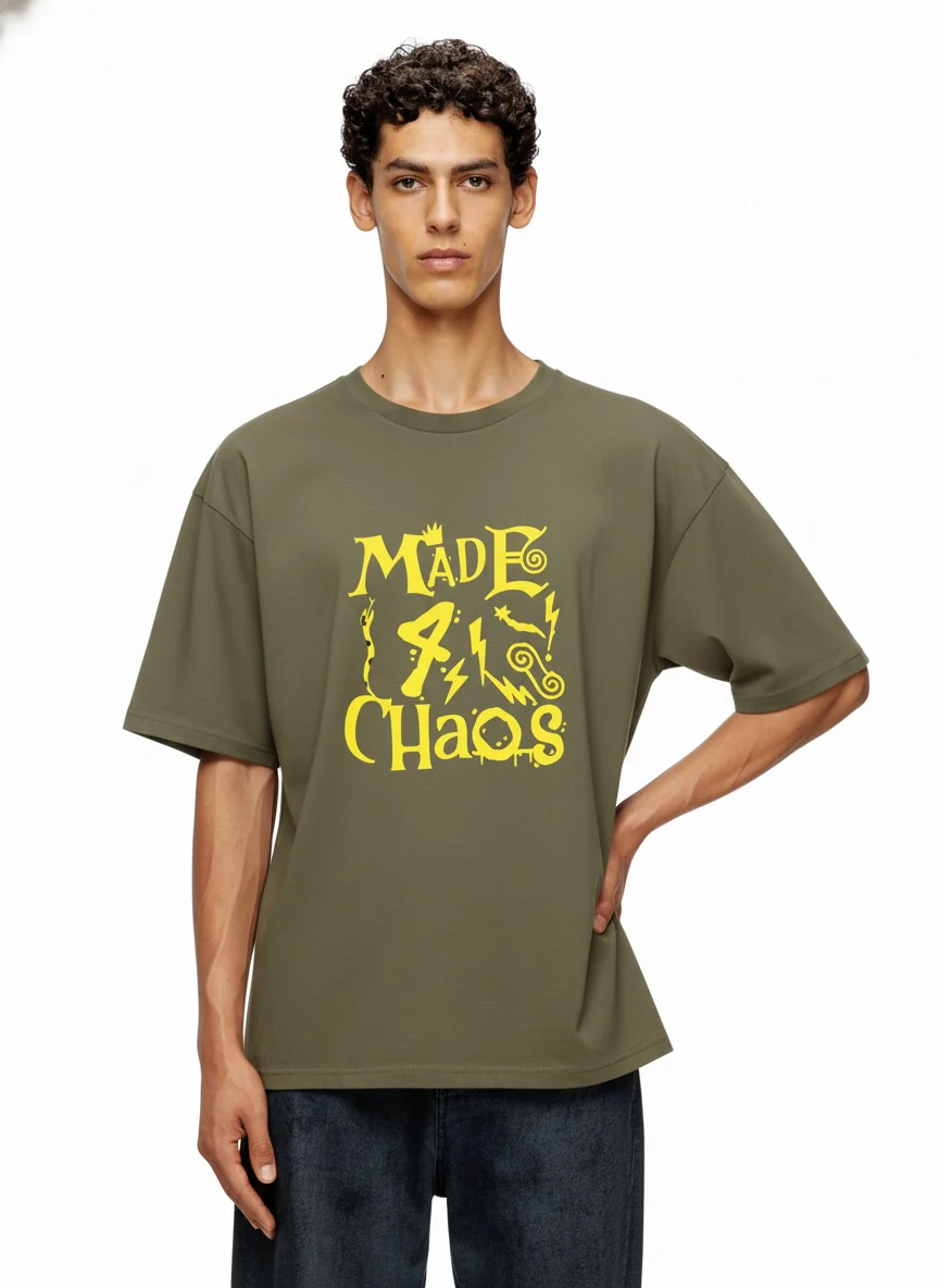 Men Oversized Cotton T-Shirt - Image 3
