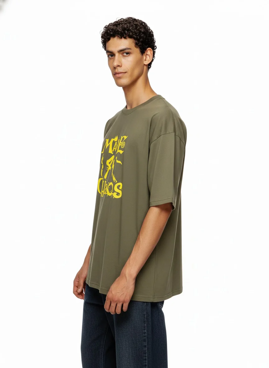 Men Oversized Cotton T-Shirt - Image 4