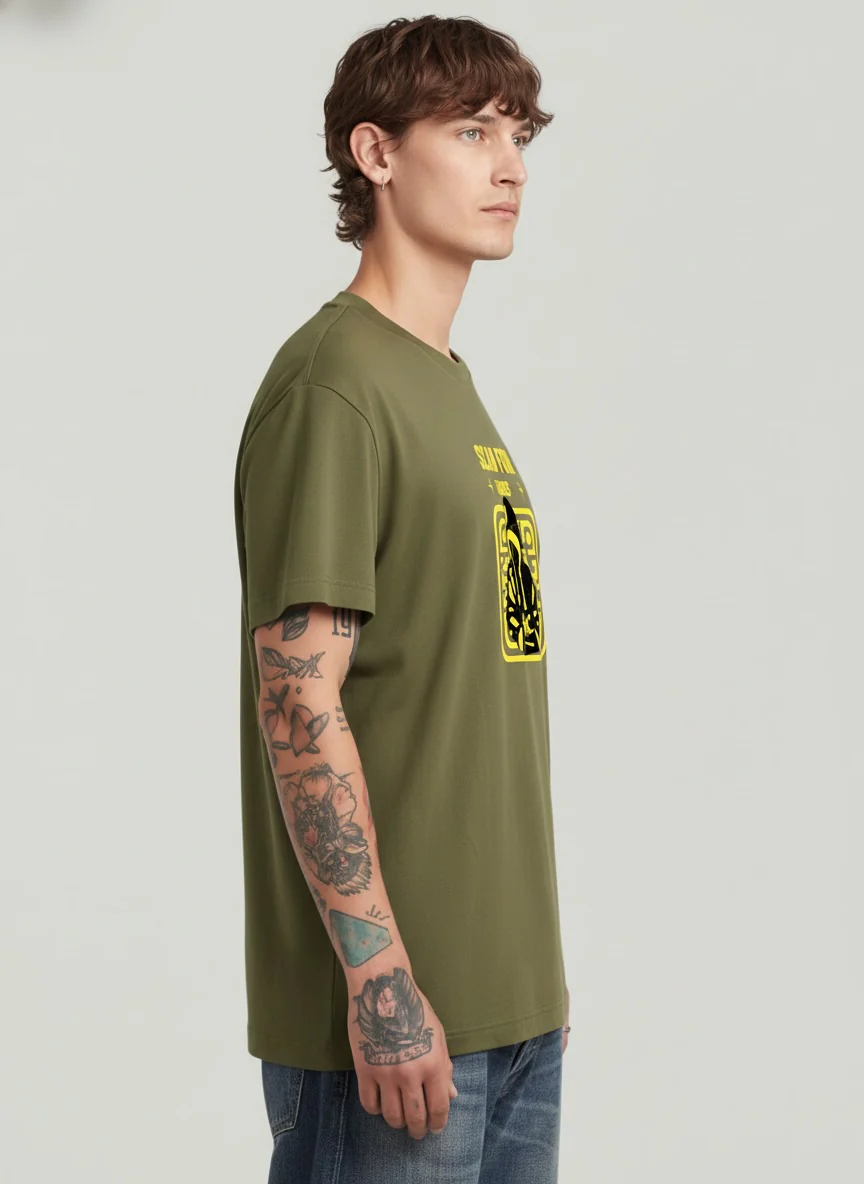 Men Oversized Cotton T-Shirt - Image 3