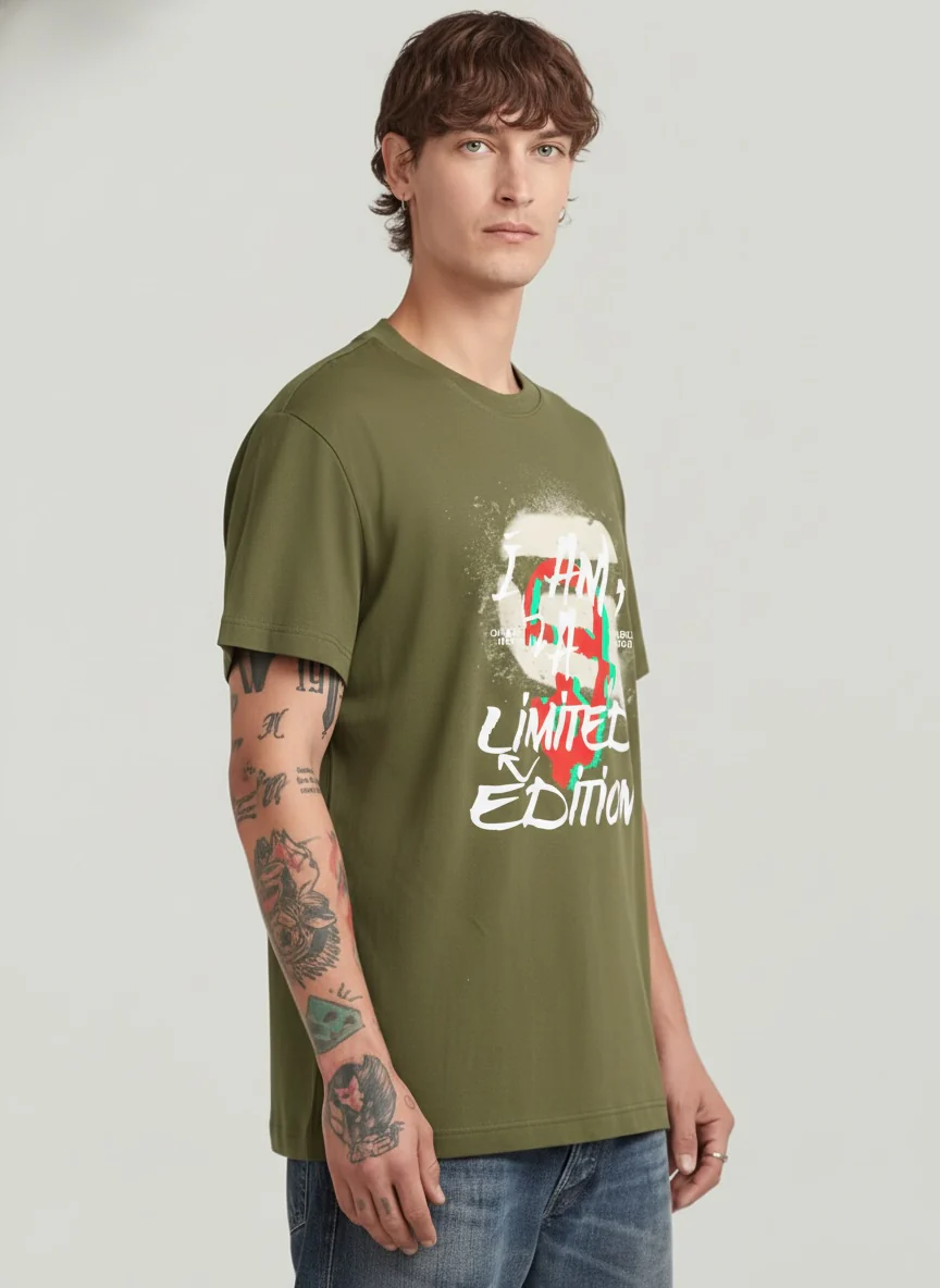 Men Oversized Cotton T-Shirt - Image 2