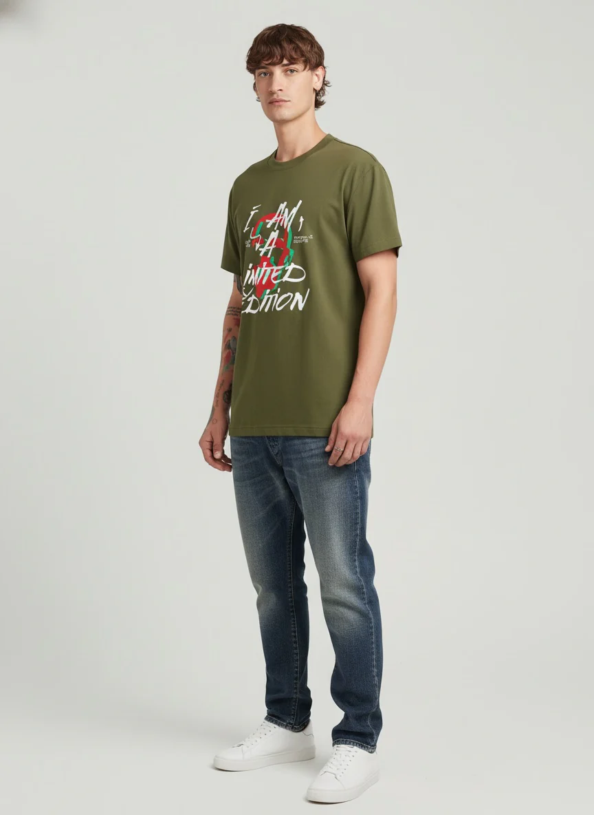 Men Oversized Cotton T-Shirt - Image 5