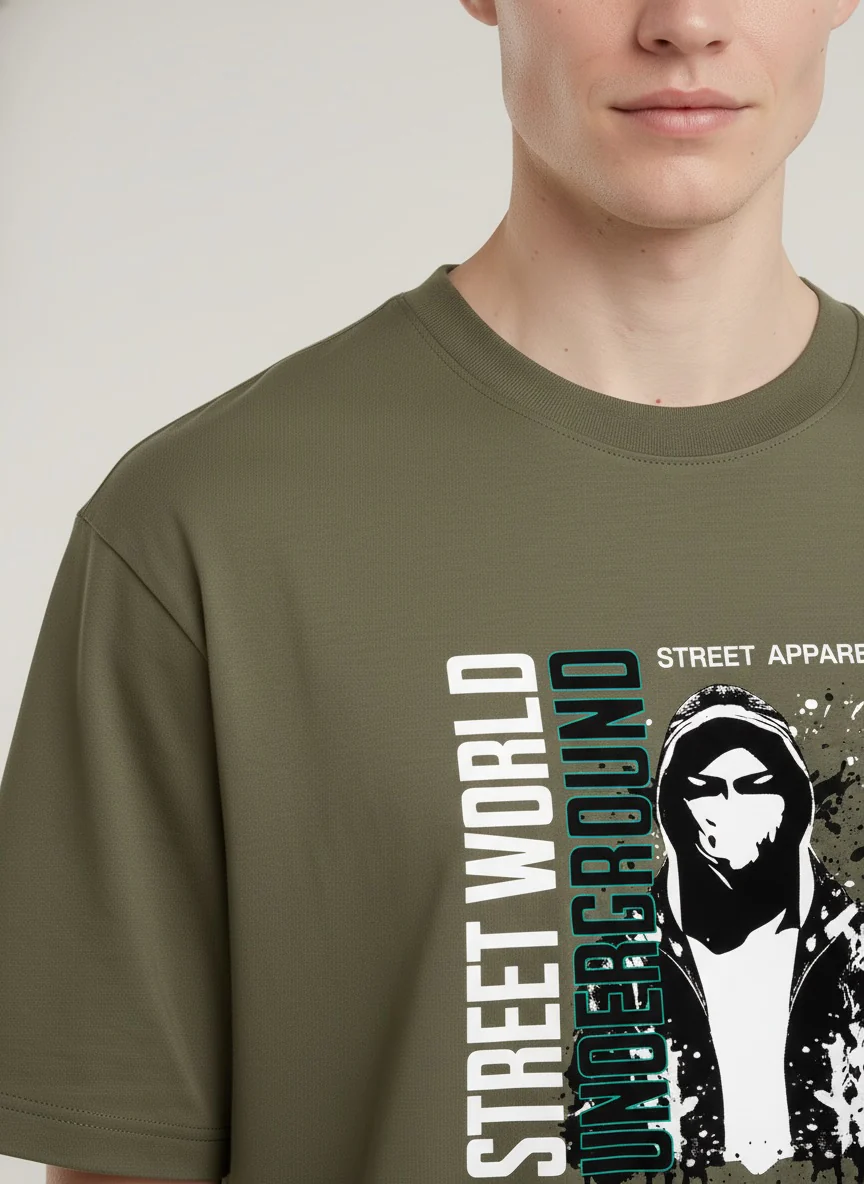 Men Oversized Cotton T-Shirt - Image 4