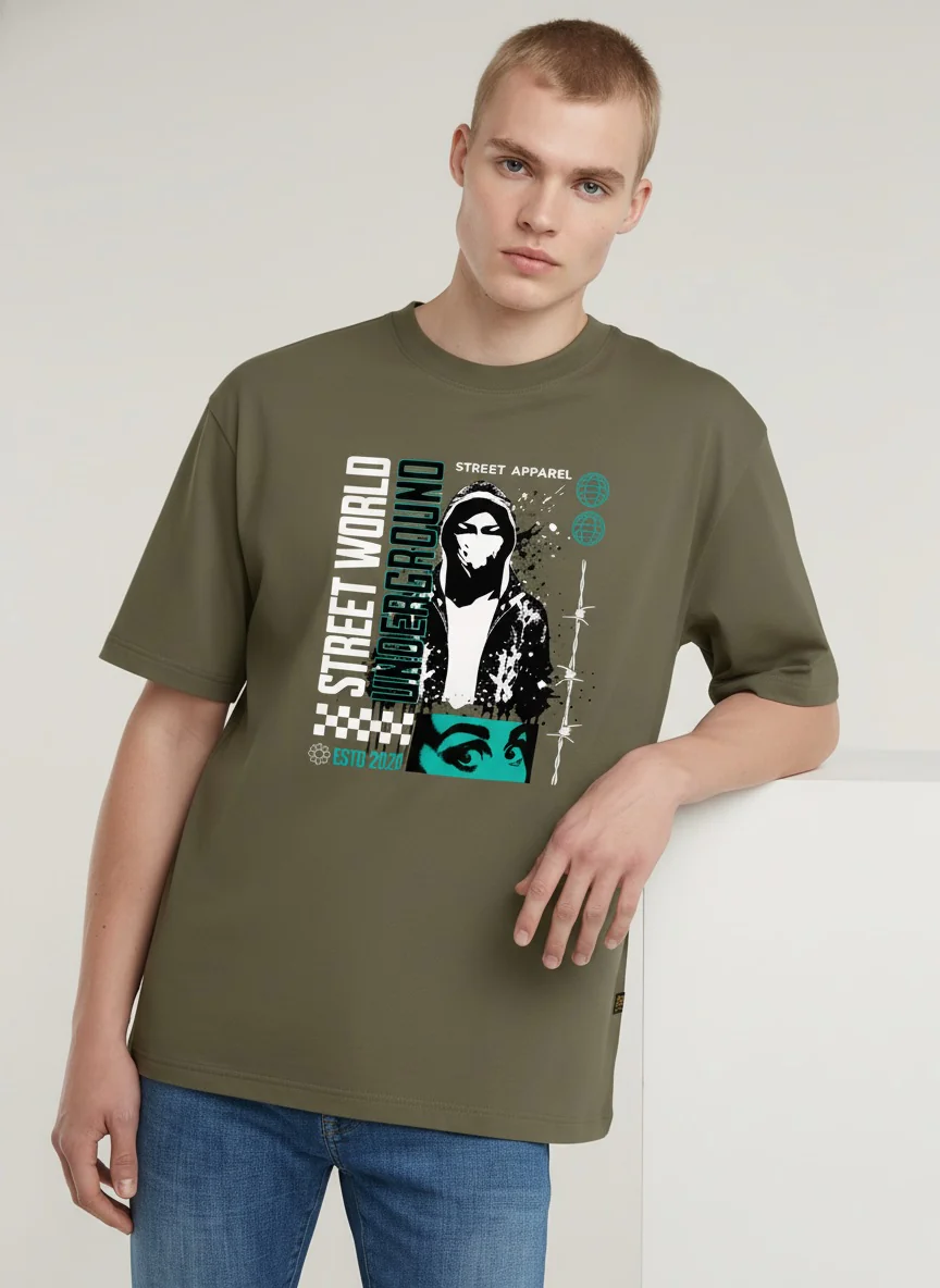 Men Oversized Cotton T-Shirt - Image 6