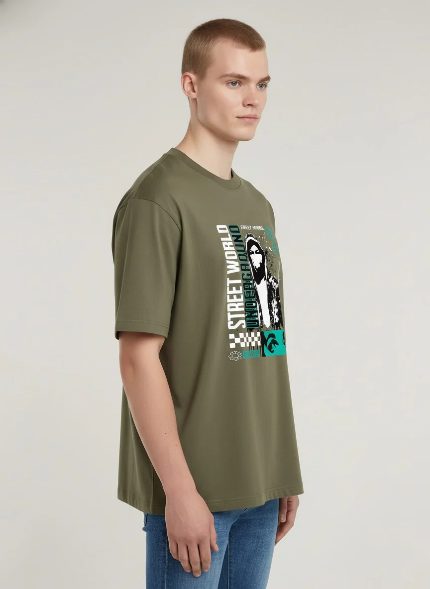 Men Oversized Cotton T-Shirt - Image 7