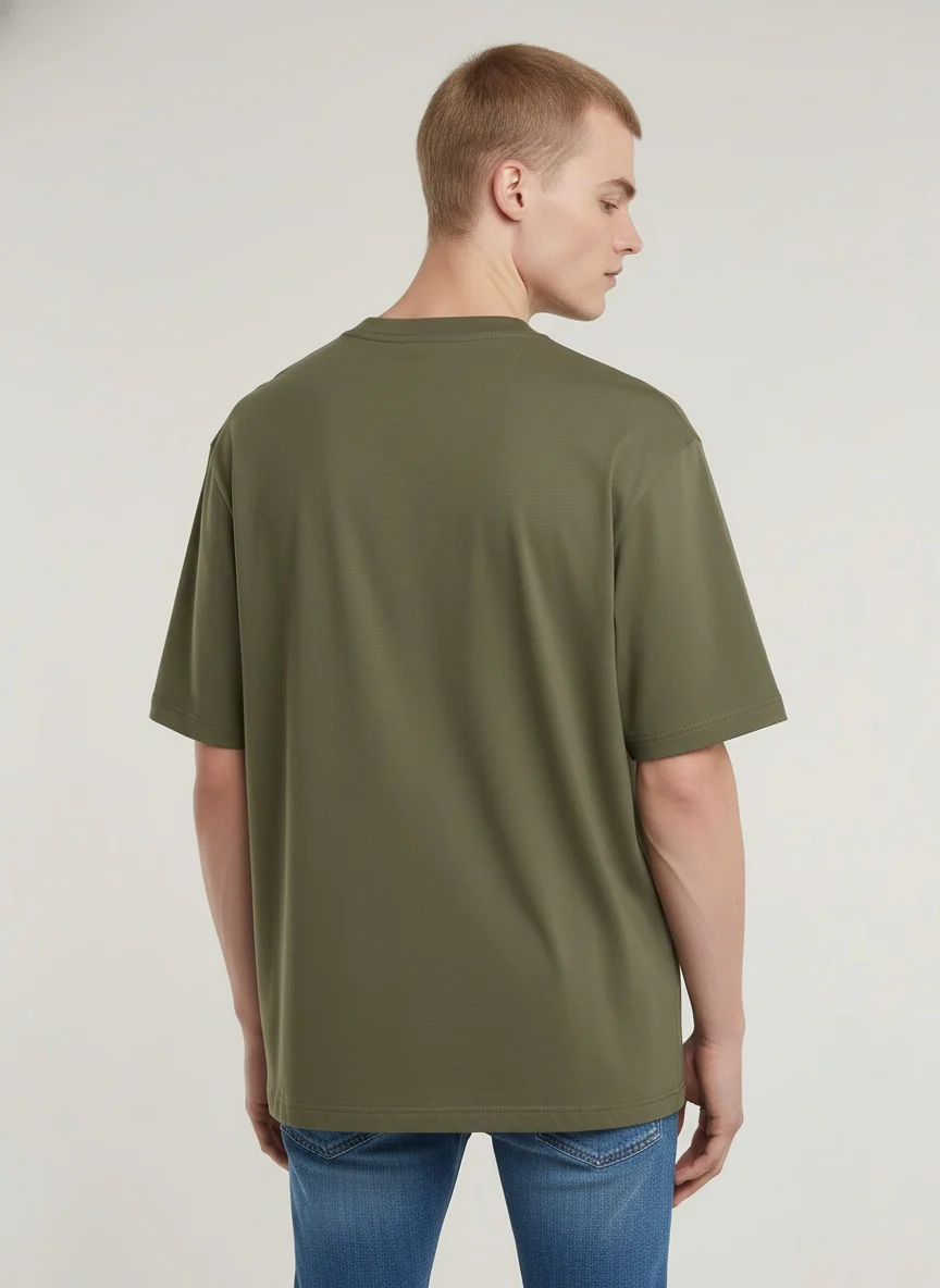 Men Oversized Cotton T-Shirt - Image 8