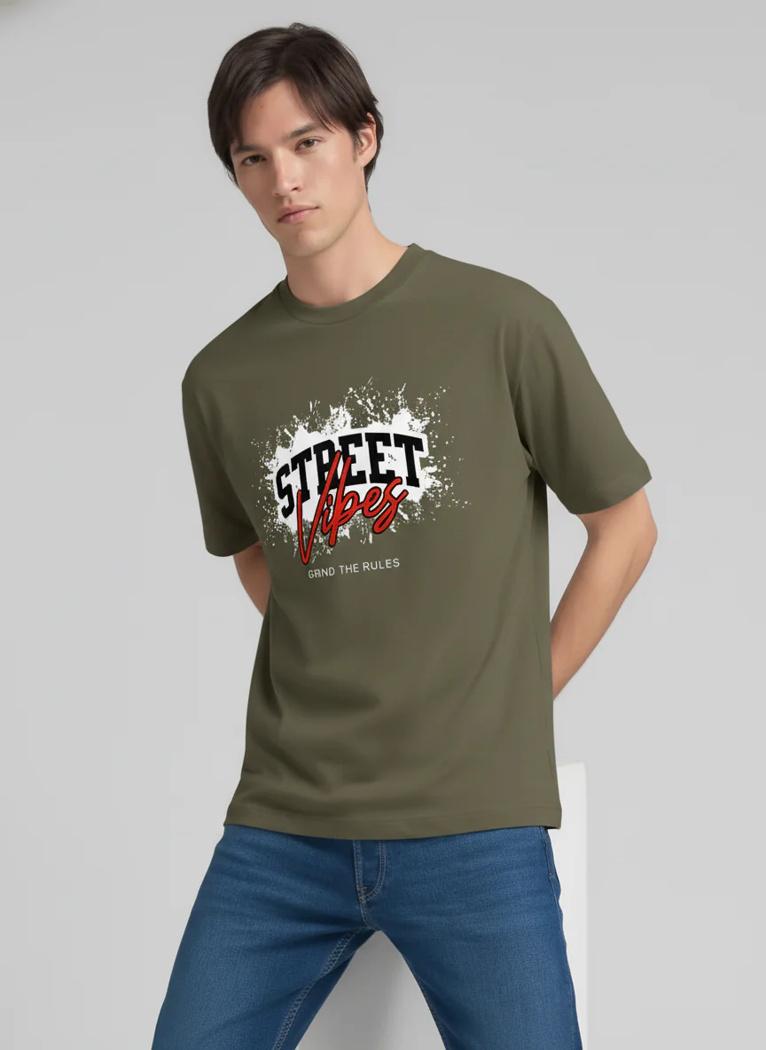 Men Oversized Cotton T-Shirt - Image 8