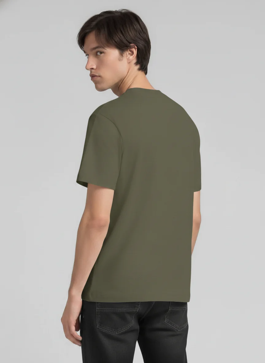 Men Oversized Cotton T-Shirt - Image 3