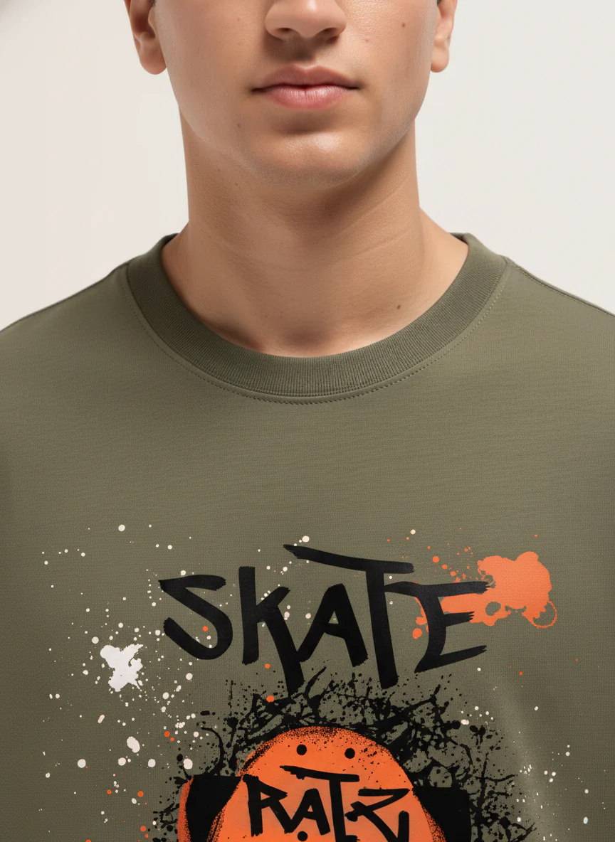 Men Oversized Cotton T-Shirt - Image 2