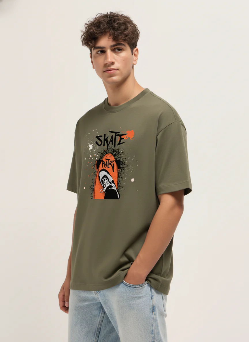 Men Oversized Cotton T-Shirt - Image 5