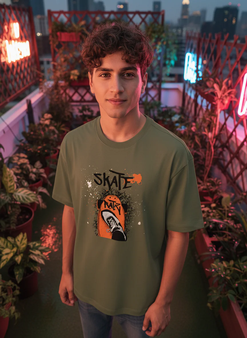 Men Oversized Cotton T-Shirt - Image 6