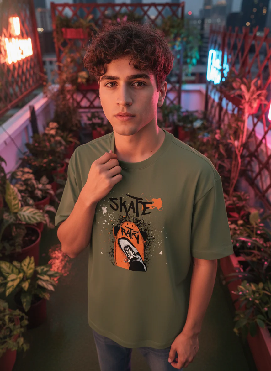 Men Oversized Cotton T-Shirt - Image 7