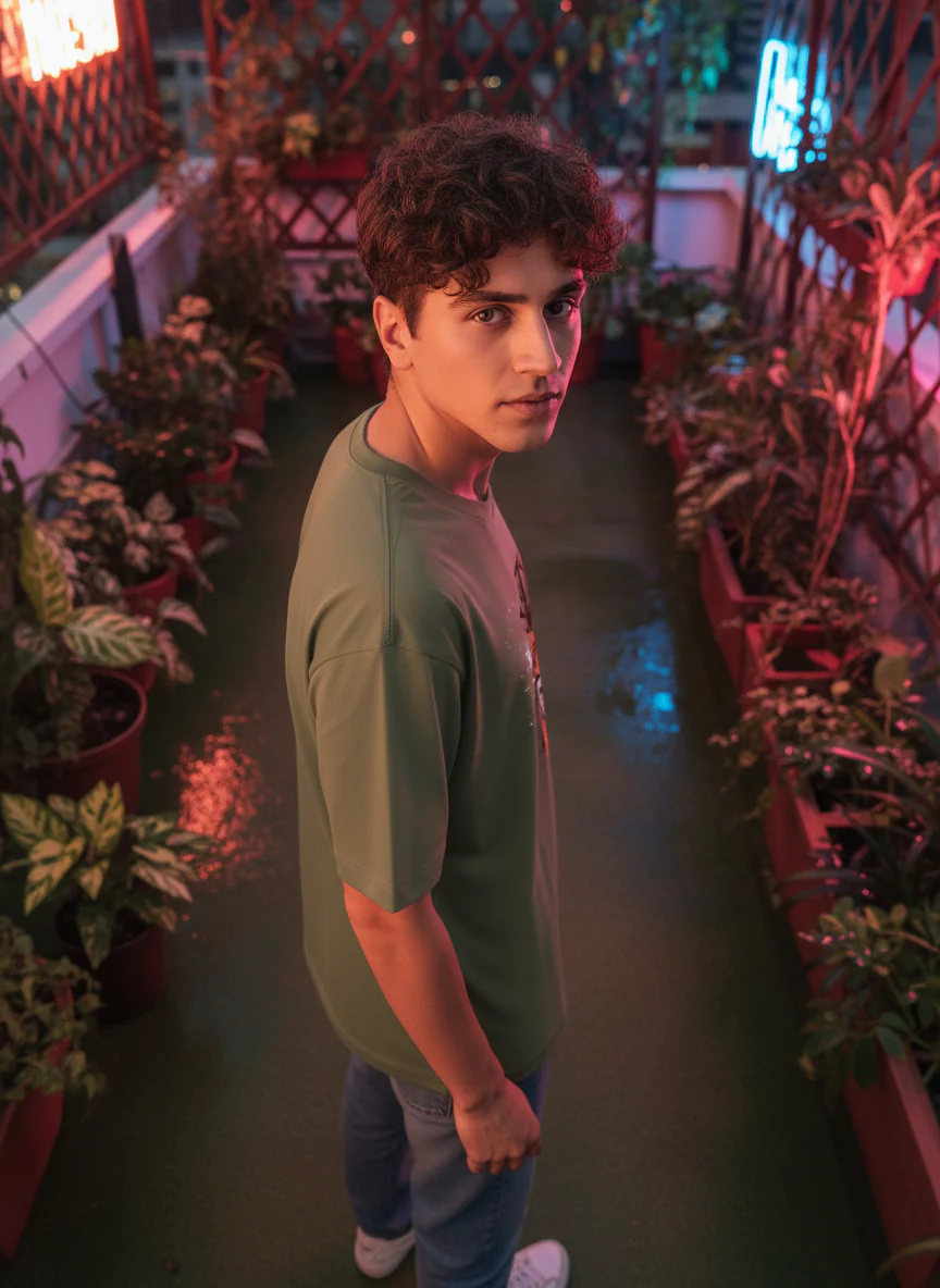 Men Oversized Cotton T-Shirt - Image 8