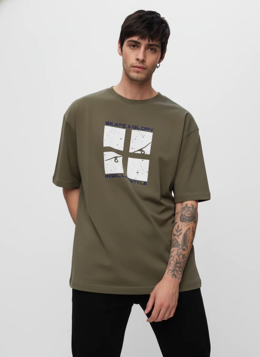 Men Oversized Cotton T-Shirt - Image 10