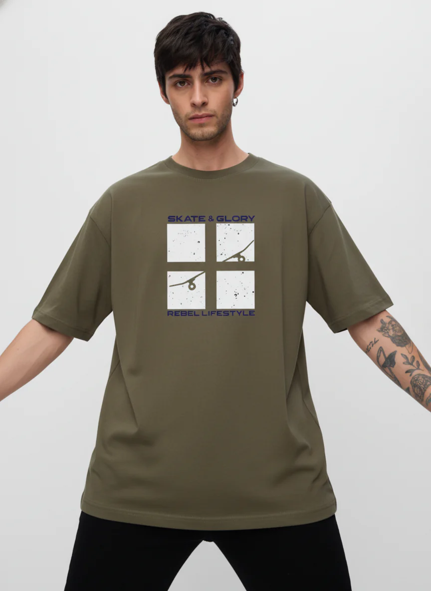 Men Oversized Cotton T-Shirt - Image 12