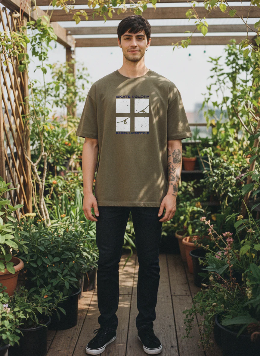 Men Oversized Cotton T-Shirt - Image 4
