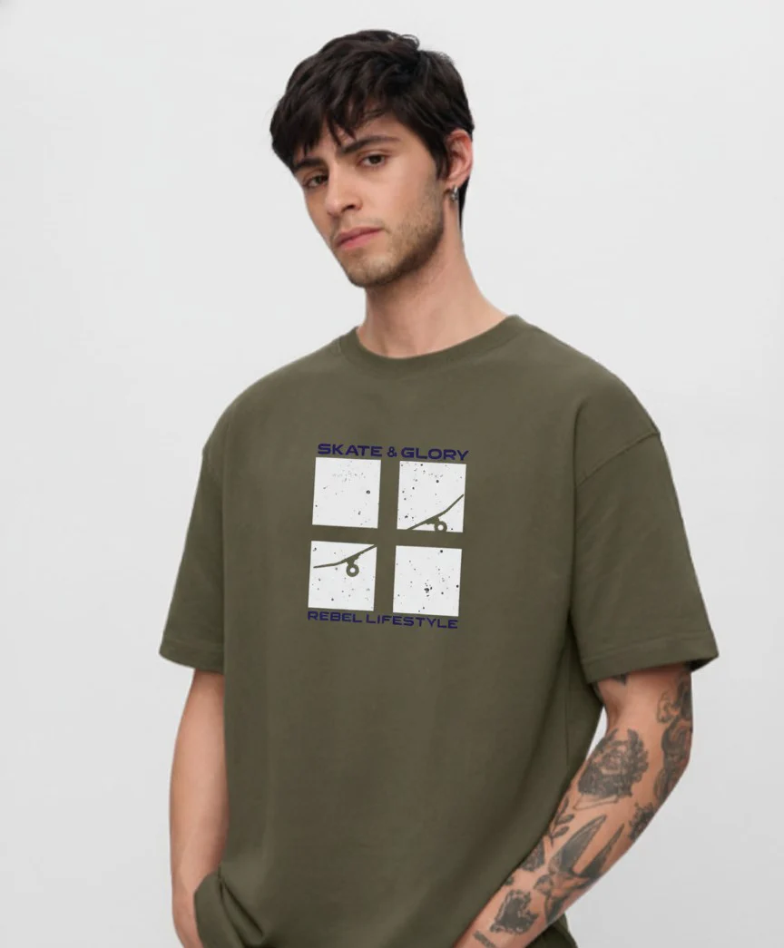 Men Oversized Cotton T-Shirt - Image 6