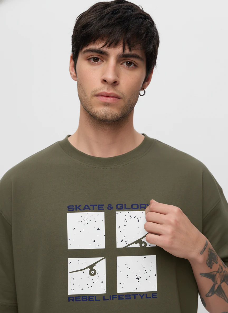 Men Oversized Cotton T-Shirt - Image 7