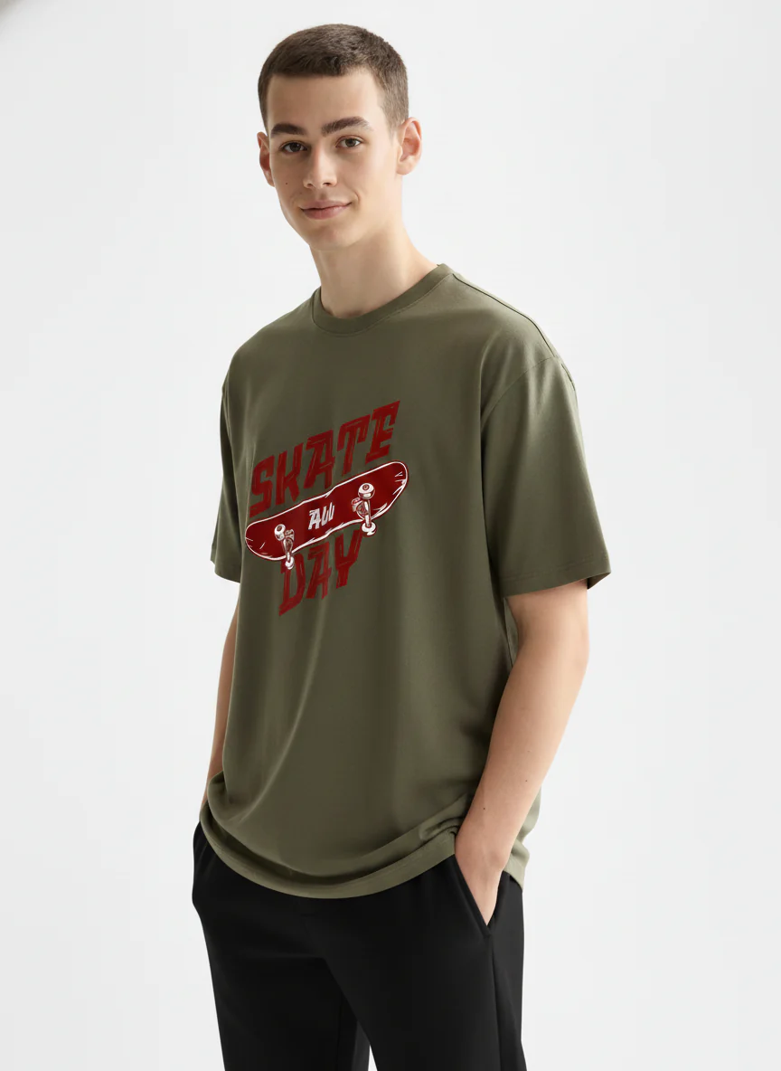 Men Oversized Cotton T-Shirt - Image 10