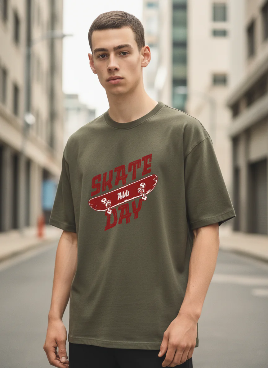 Men Oversized Cotton T-Shirt - Image 2