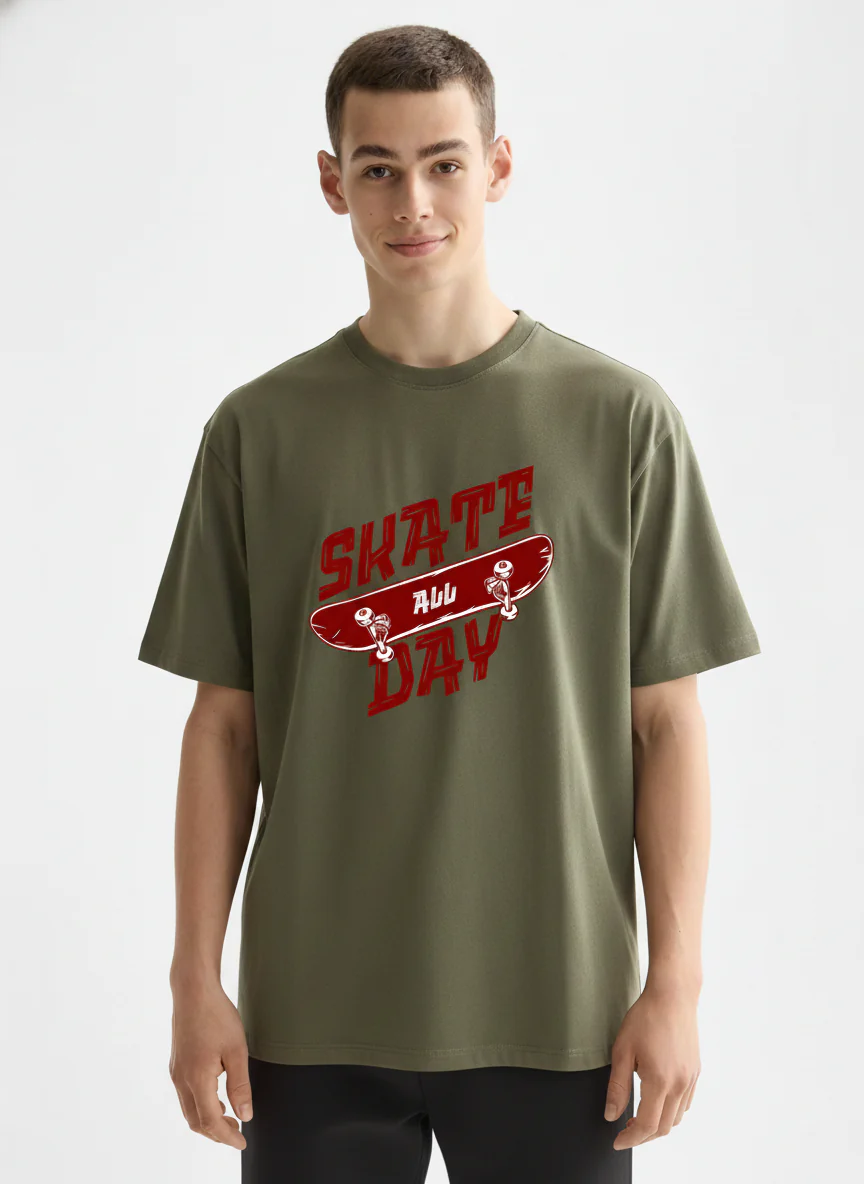 Men Oversized Cotton T-Shirt - Image 3
