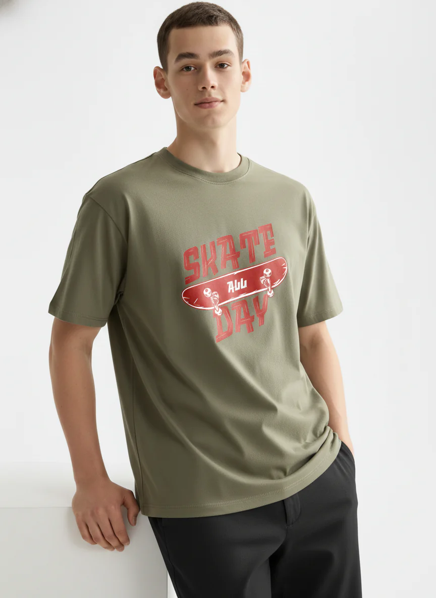 Men Oversized Cotton T-Shirt - Image 4