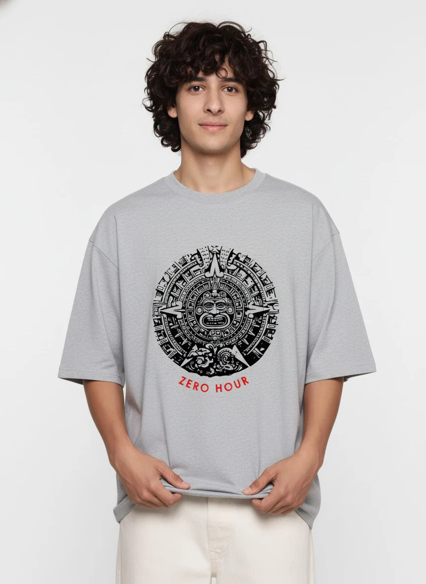 Men Oversized Cotton Tribal T-Shirt - Image 3